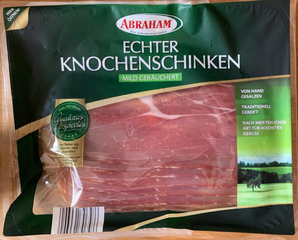 Fotografie - Echter knochenschinken mild geräuchert Abraham