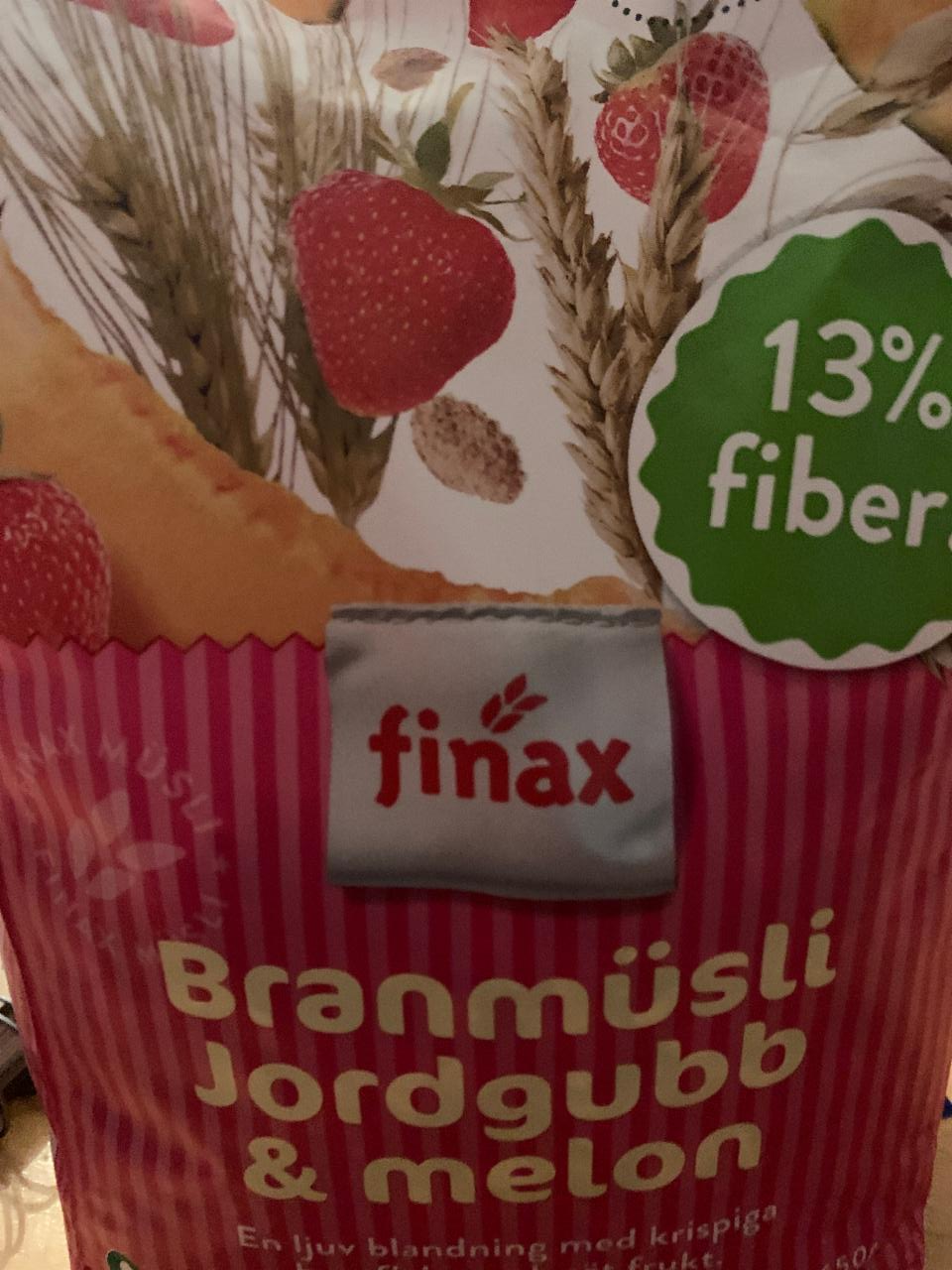 Fotografie - Branmüsli Jordgubb & melon Finax