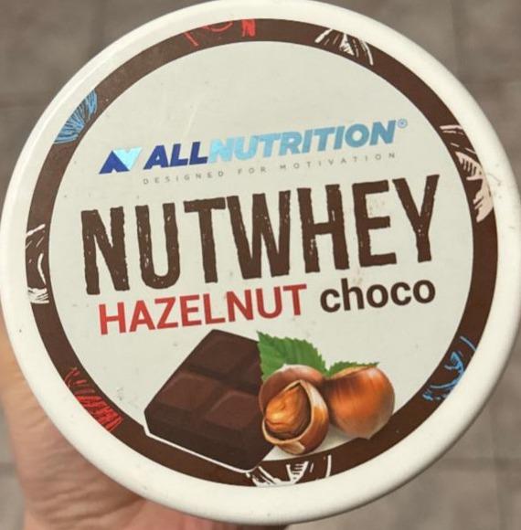 Fotografie - Nutwhey Hazelnut choco Allnutrition