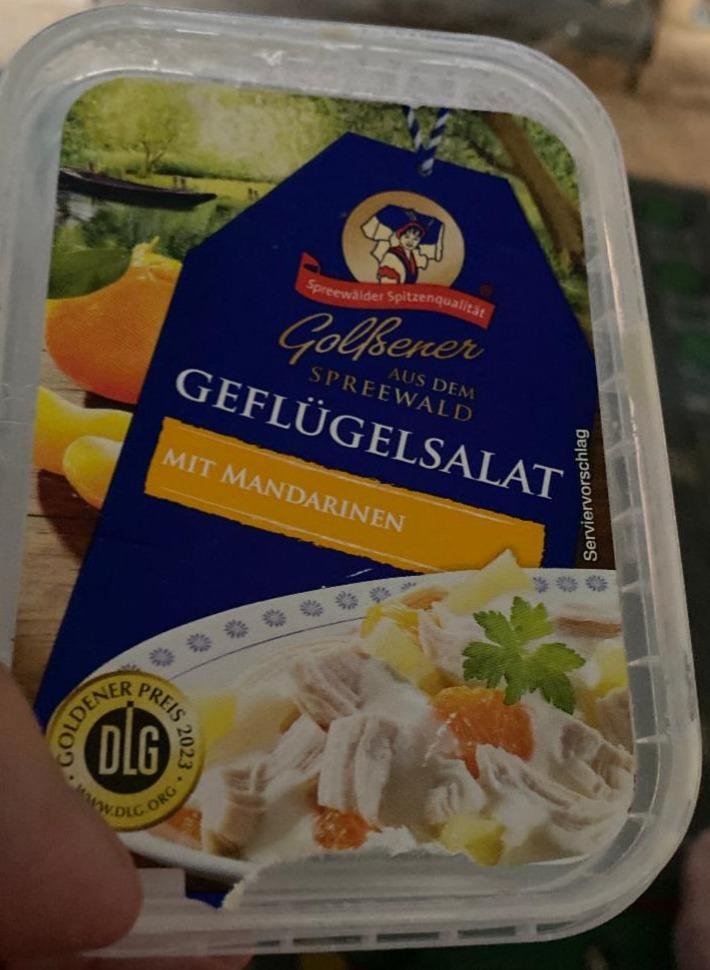 Fotografie - Geflügelsalat mit Mandarinen Golßener