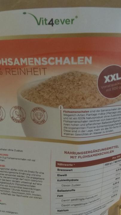 Fotografie - Flohsamenschalen Psyllium Vit4ever