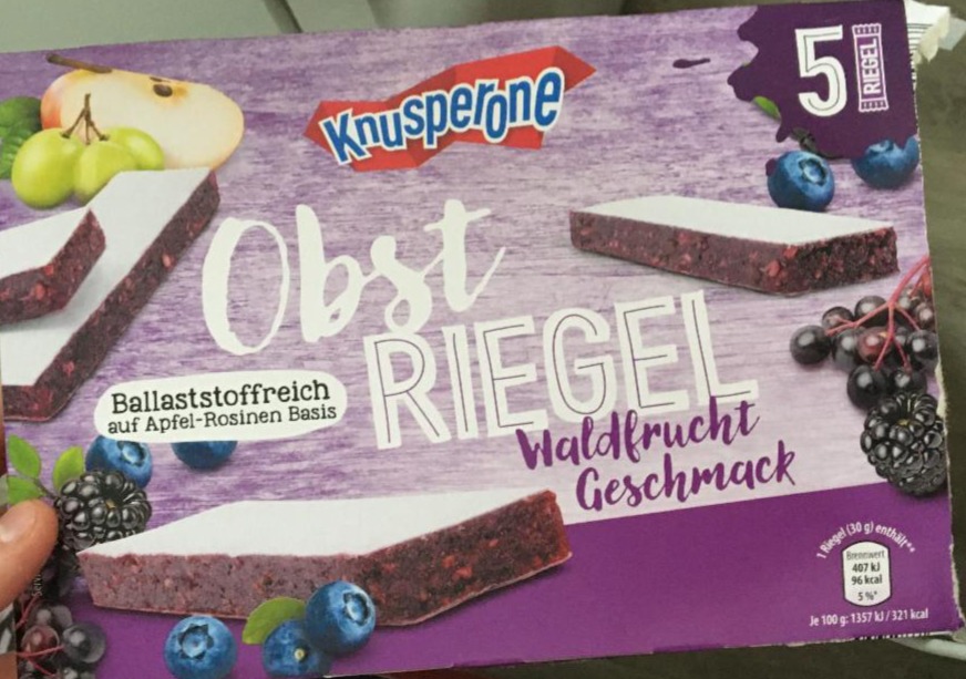 Fotografie - Obst Riegel Waldfrucht Knusperone