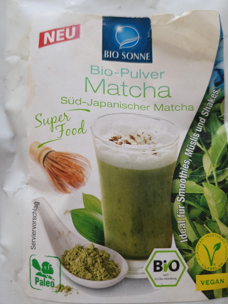 Fotografie - Bio-Pulver Matcha Bio Sonne