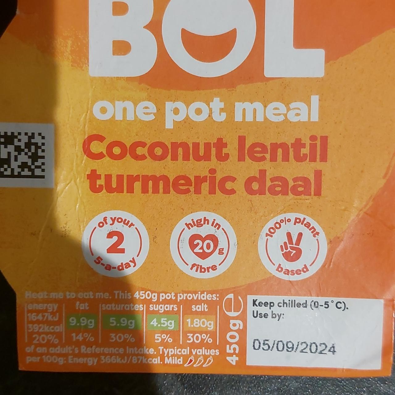 Fotografie - One pot meal coconut lentil turmeric daal Bol