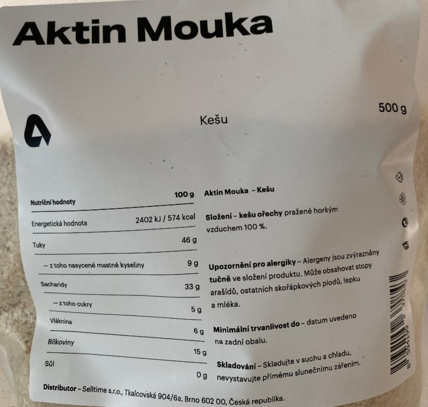 Fotografie - Kešu mouka Aktin