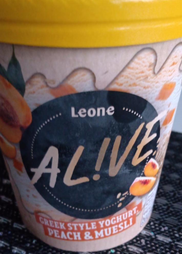 Fotografie - Al!ve Greek style yoghurt Peach & Muesli Leone