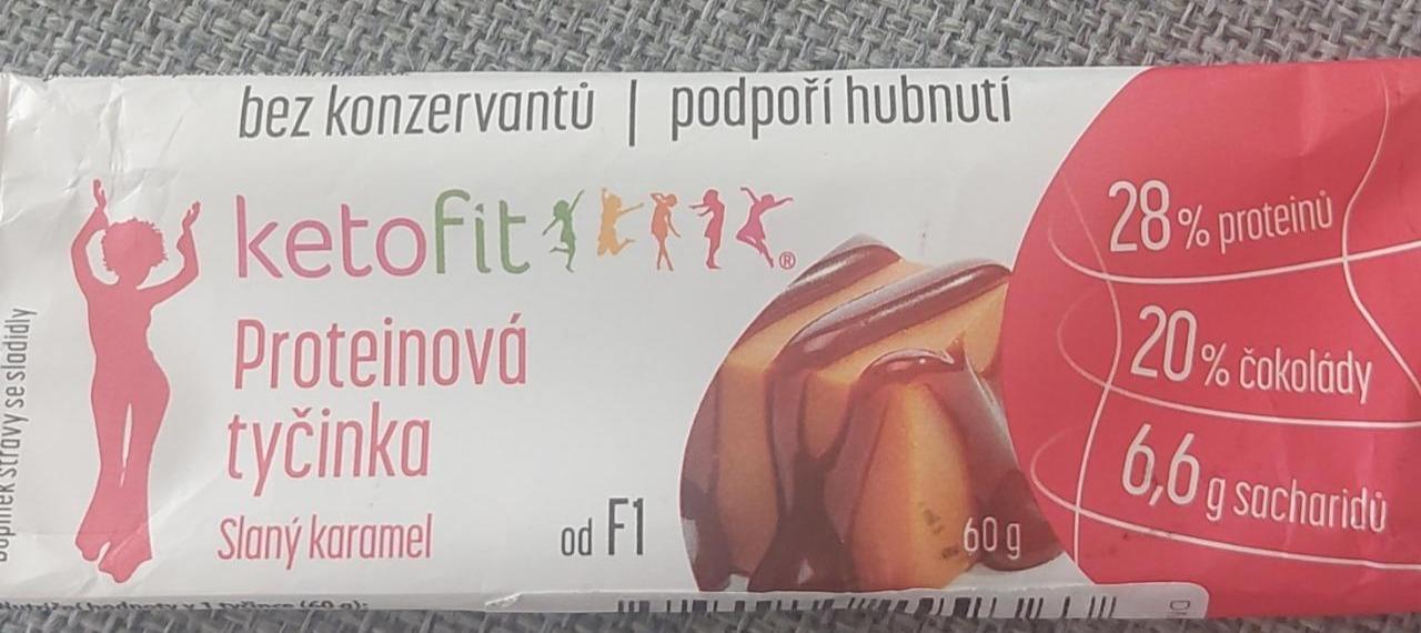 Fotografie - Proteinová tyčinka Slaný karamel KetoFit