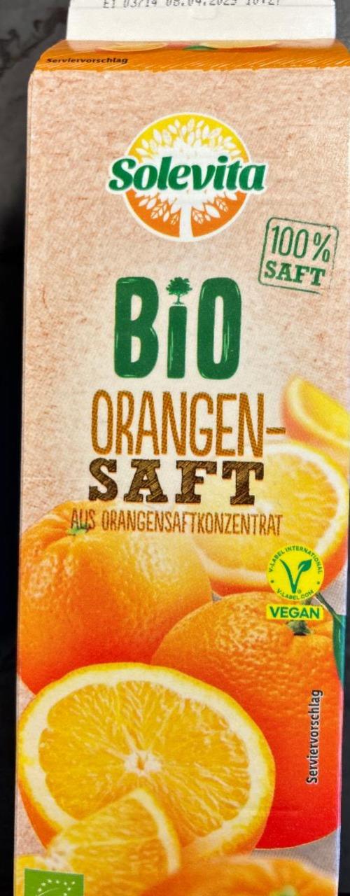 Fotografie - Bio orangen saft Solevita