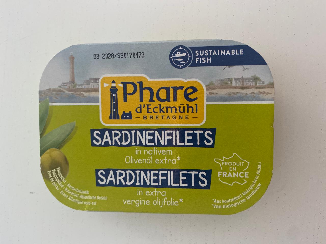 Fotografie - Sardinenfilets in nativem olivenöl extra Phare d'Eckmühl