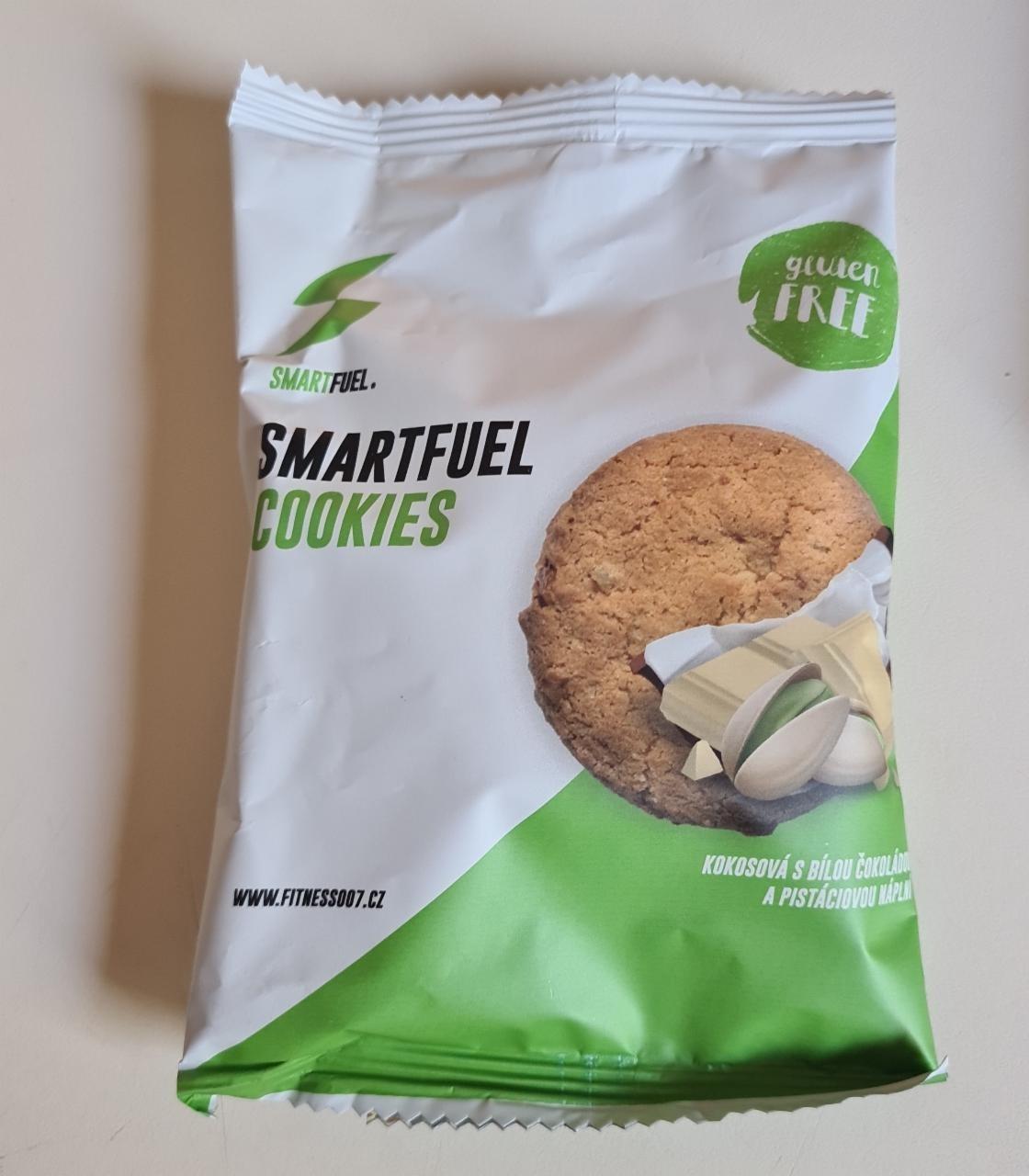 Fotografie - Cookies kokosová s bílou čokoládou a pistáciovou náplní SmartFuel