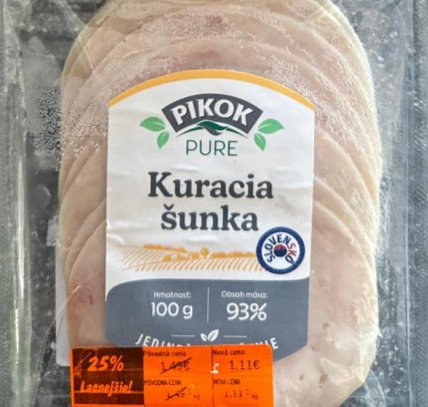 Fotografie - Kuracia šunka 93% Pikok Pure