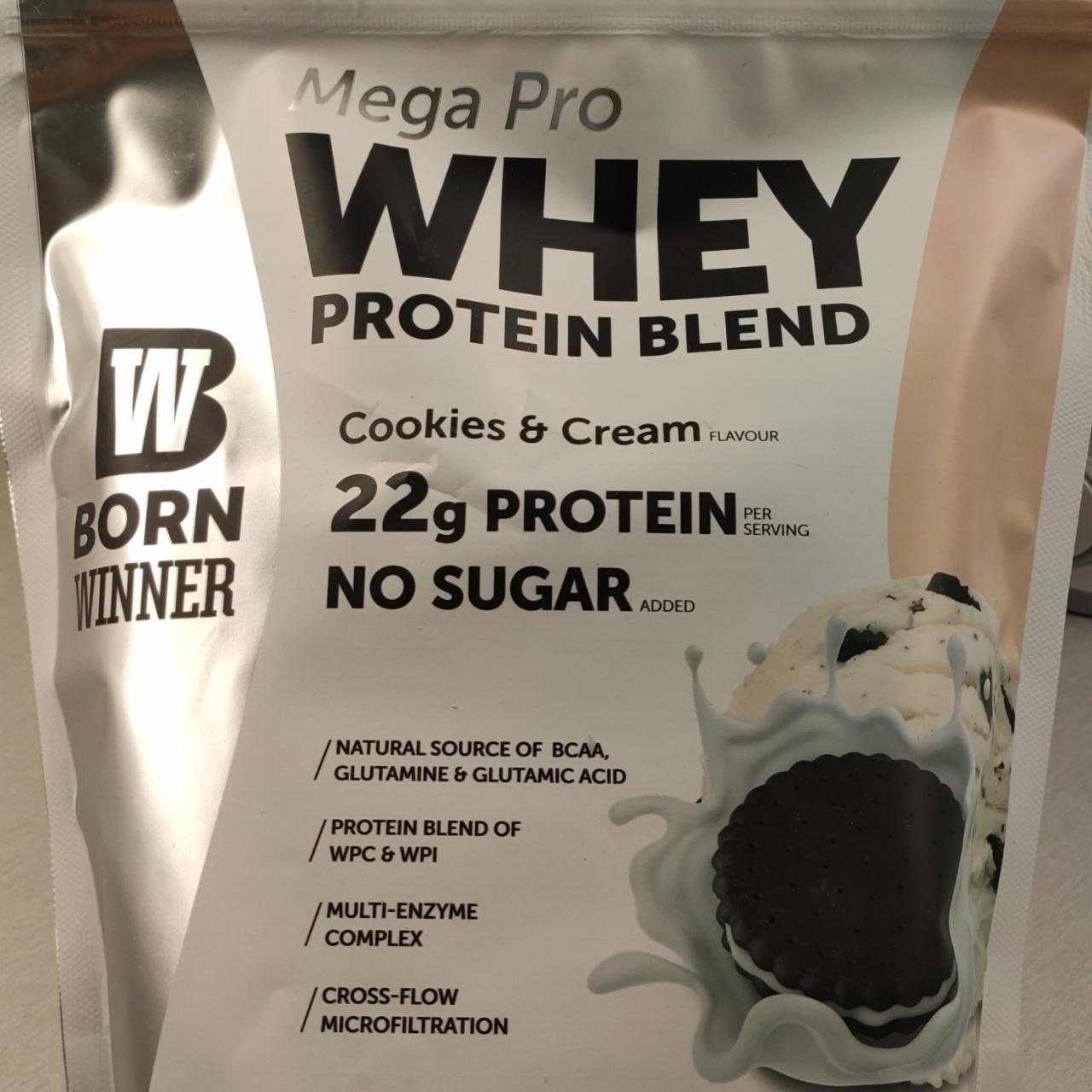 Fotografie - Ultra premium whey protein blend Cookies & Cream Born winner