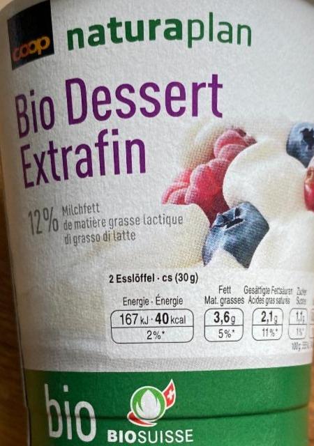 Fotografie - Bio Dessert Extrafin coop naturaplan