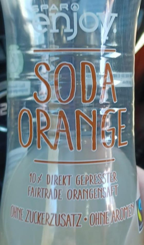 Fotografie - Soda orange Spar Enjoy