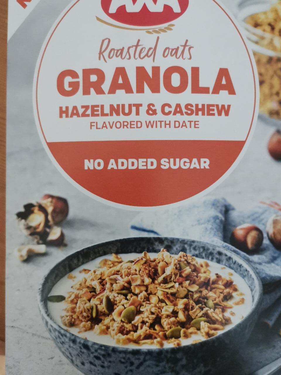 Fotografie - Roasted Oats Granola Hazelnut & Cashew Axa