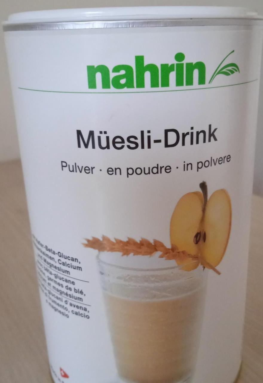 Fotografie - Müesli - Drink Nahrin