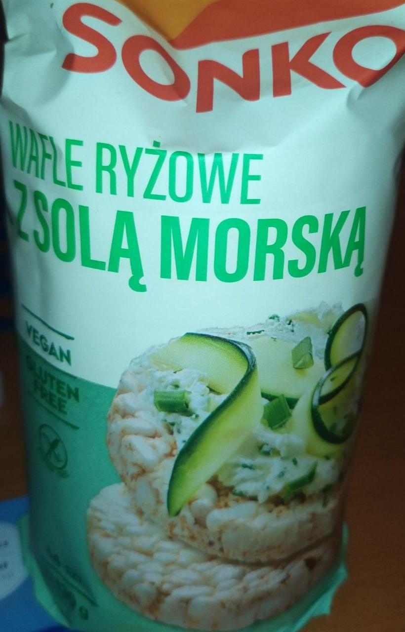 Fotografie - Wafle ryżowe z solą morską Sonko