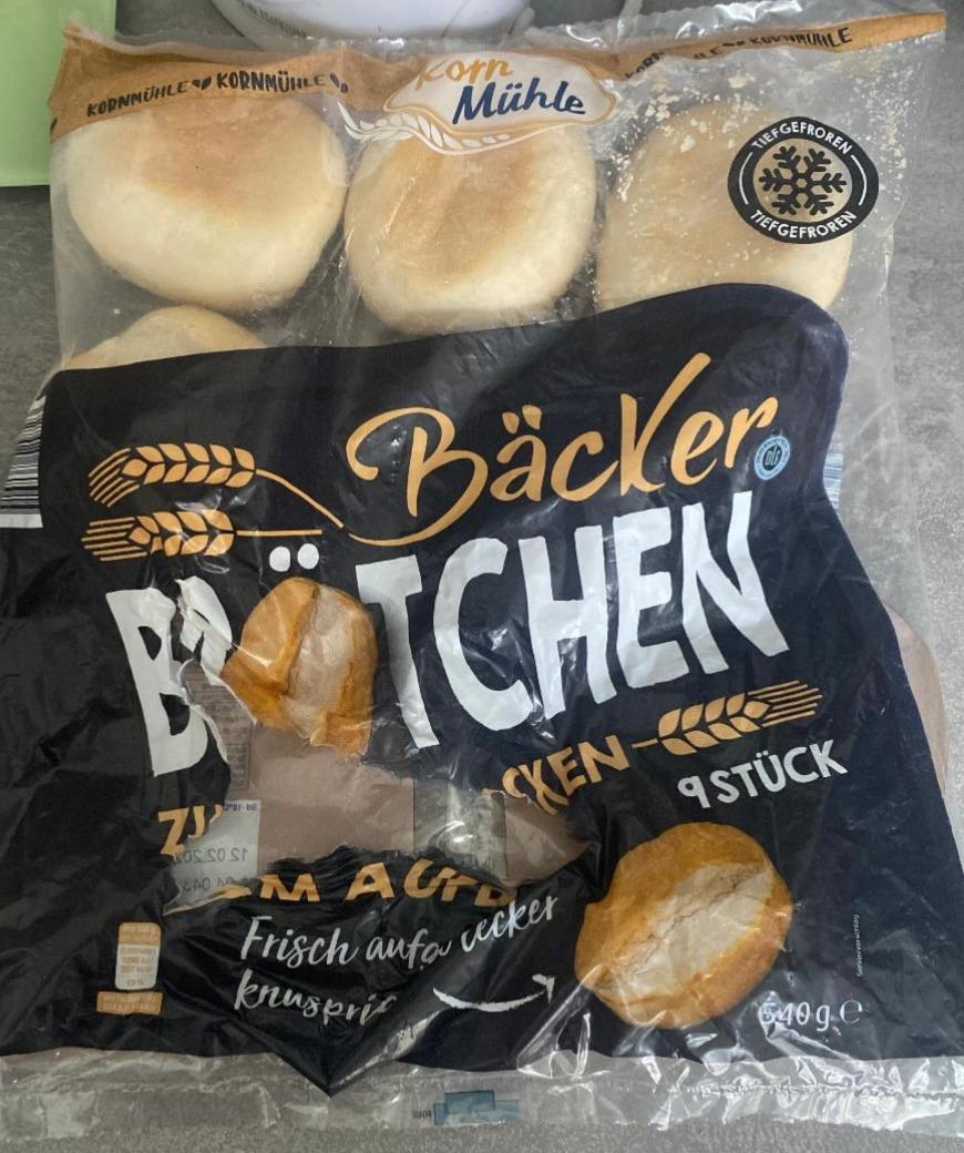 Fotografie - Bäcker Brötchen zum aufbacken Korn Mühle