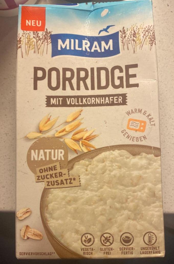 Fotografie - Porridge mit Vollkornhafer Natur Milram