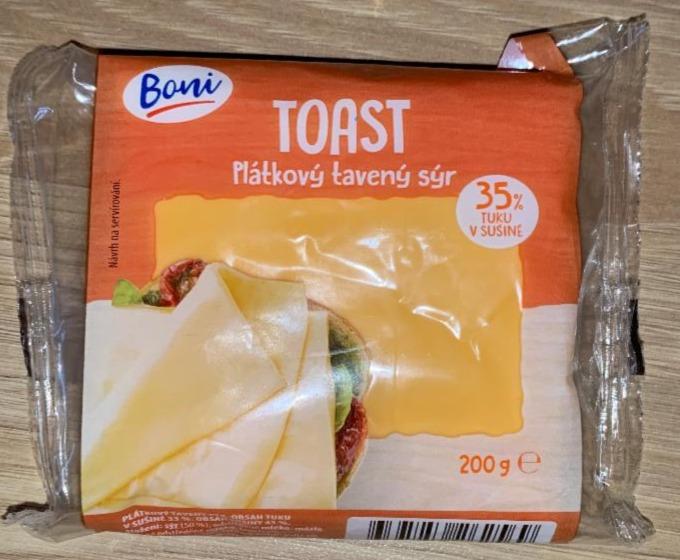 Fotografie - Toast Plátkový tavený sýr Boni