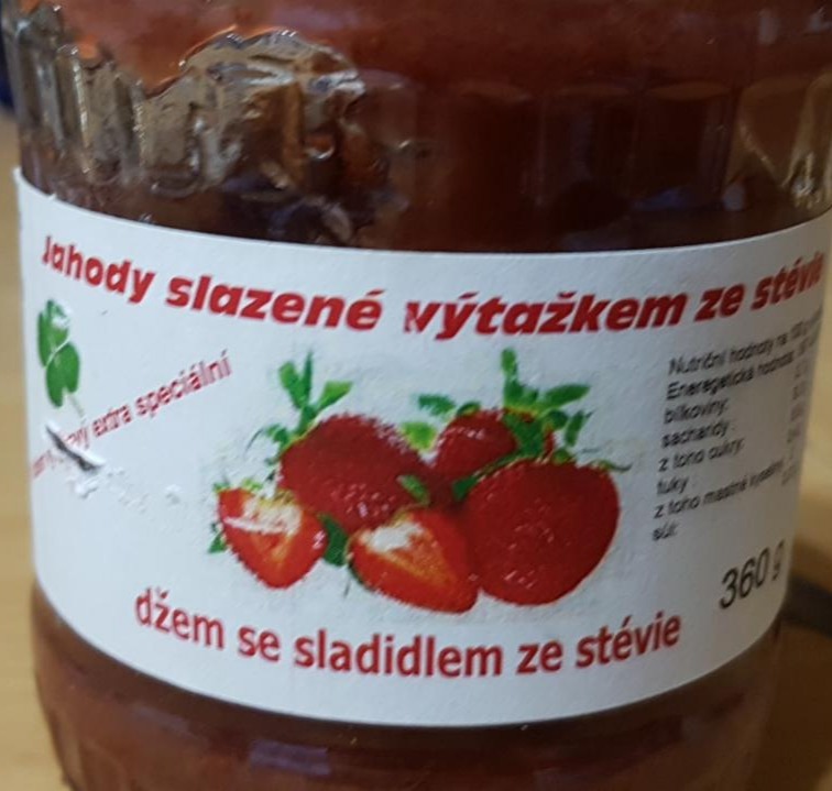 Fotografie - Jahody slazené výtažkem ze stévie