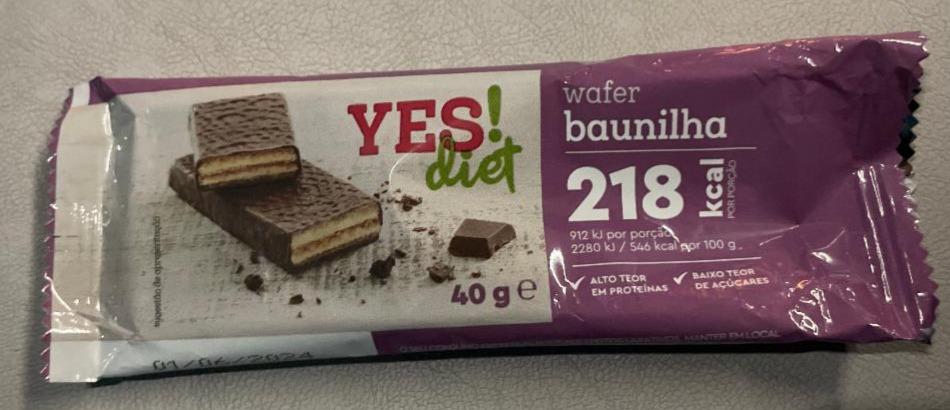 Fotografie - Wafer baunilha YES!diet