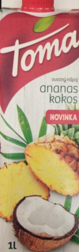 Fotografie - Ovocný nápoj ananas kokos Toma