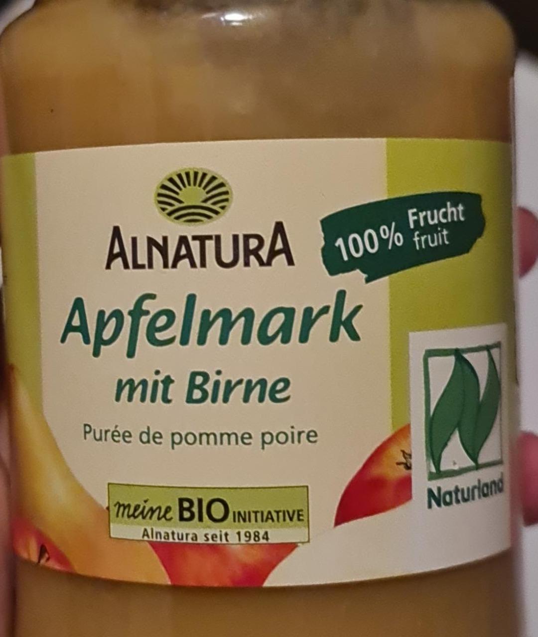 Fotografie - Apfelmark mit Birne Alnatura