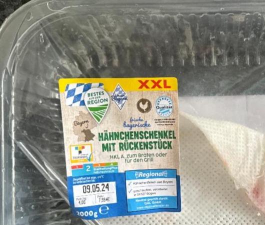 Fotografie - Hähnchenschenkel mit Rückenstück XXL Unser Bayern