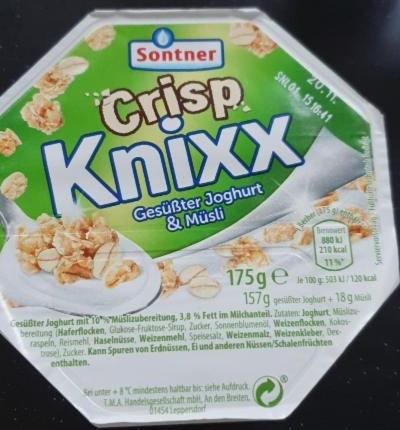 Fotografie - CrispKnixx Gesüßter Joghurt & Müsli Sontner