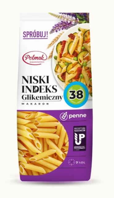 Fotografie - Makaron penne niski indeks glikemiczny Polmak makaroniarnia