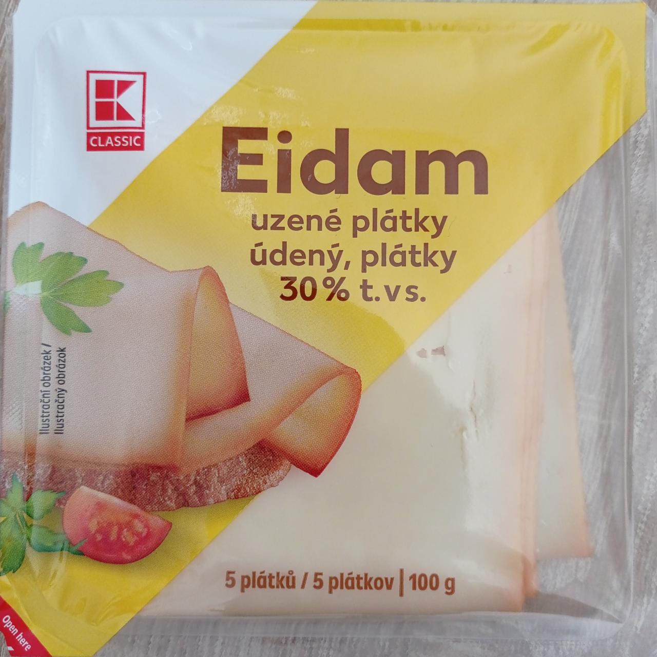 Fotografie - Eidam 30% uzené plátky K-Classic