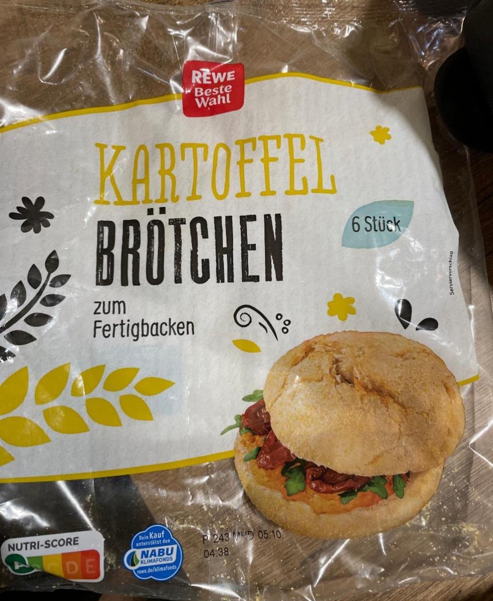 Fotografie - Kartoffel Brötchen zum Fertigbacken Rewe Beste Wahl