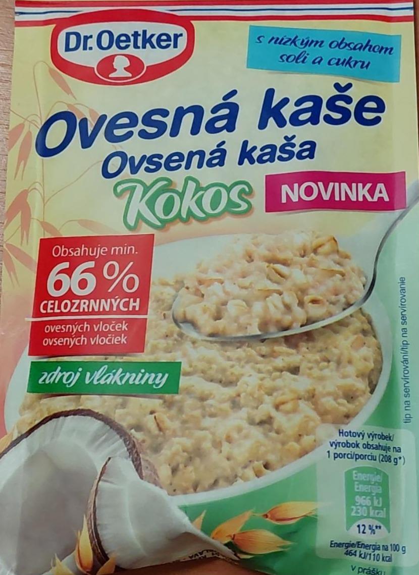 Fotografie - Ovesná kaše kokos Dr.Oetker hotový výrobek