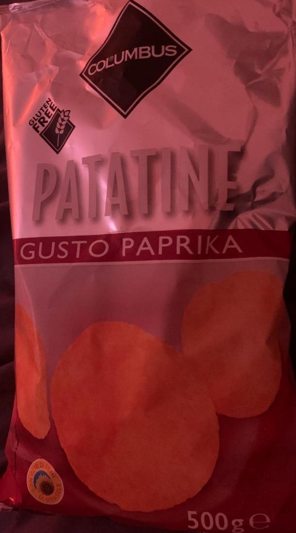 Fotografie - Patatine gusto paprika Columbus