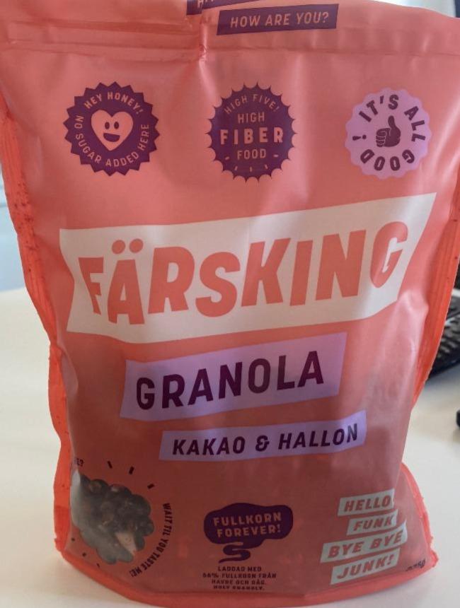 Fotografie - Färsking Granola Kakao & Hallon