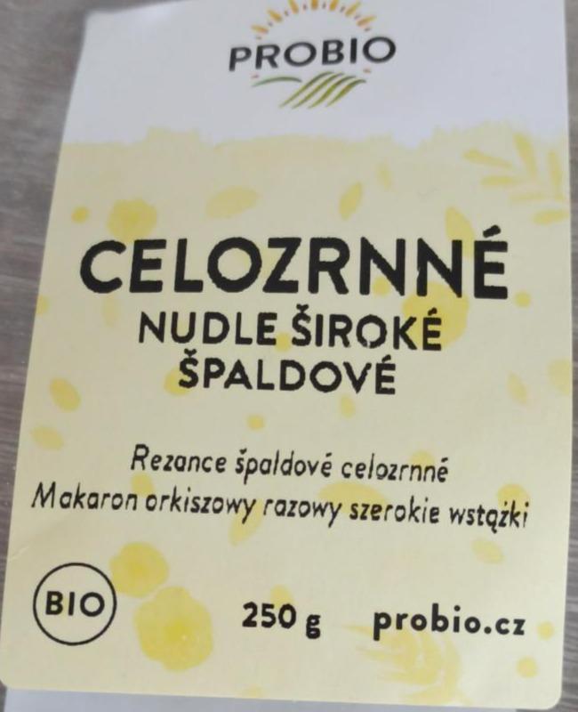 Fotografie - Celozrnné nudle široké špaldové Probio