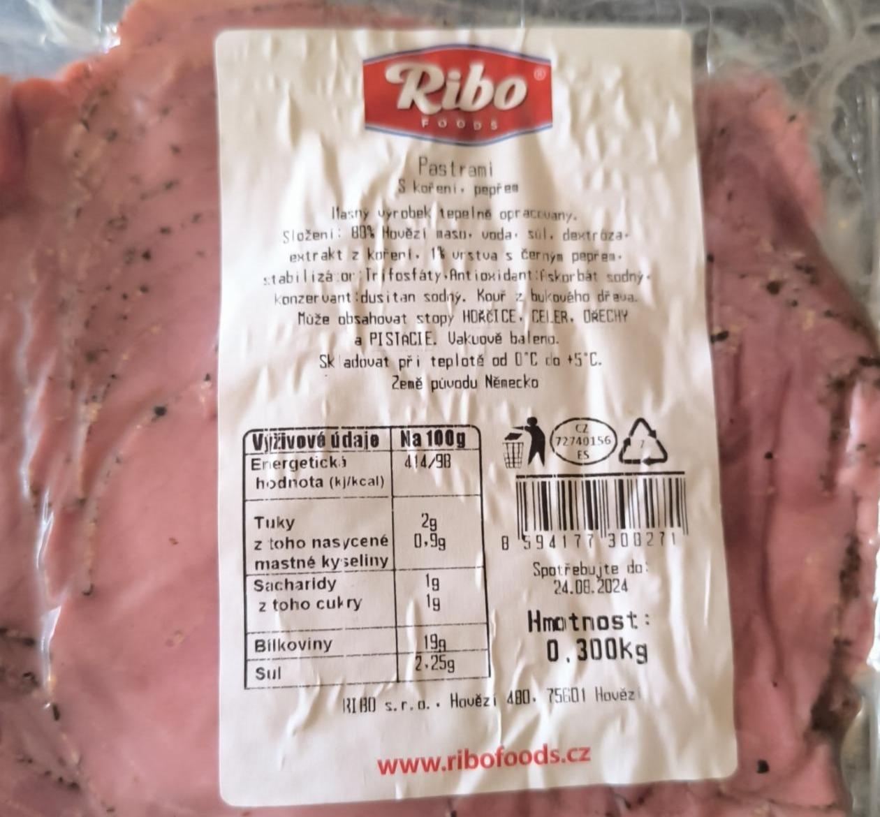 Fotografie - Pastrami s kořením a pepřem Ribo foods