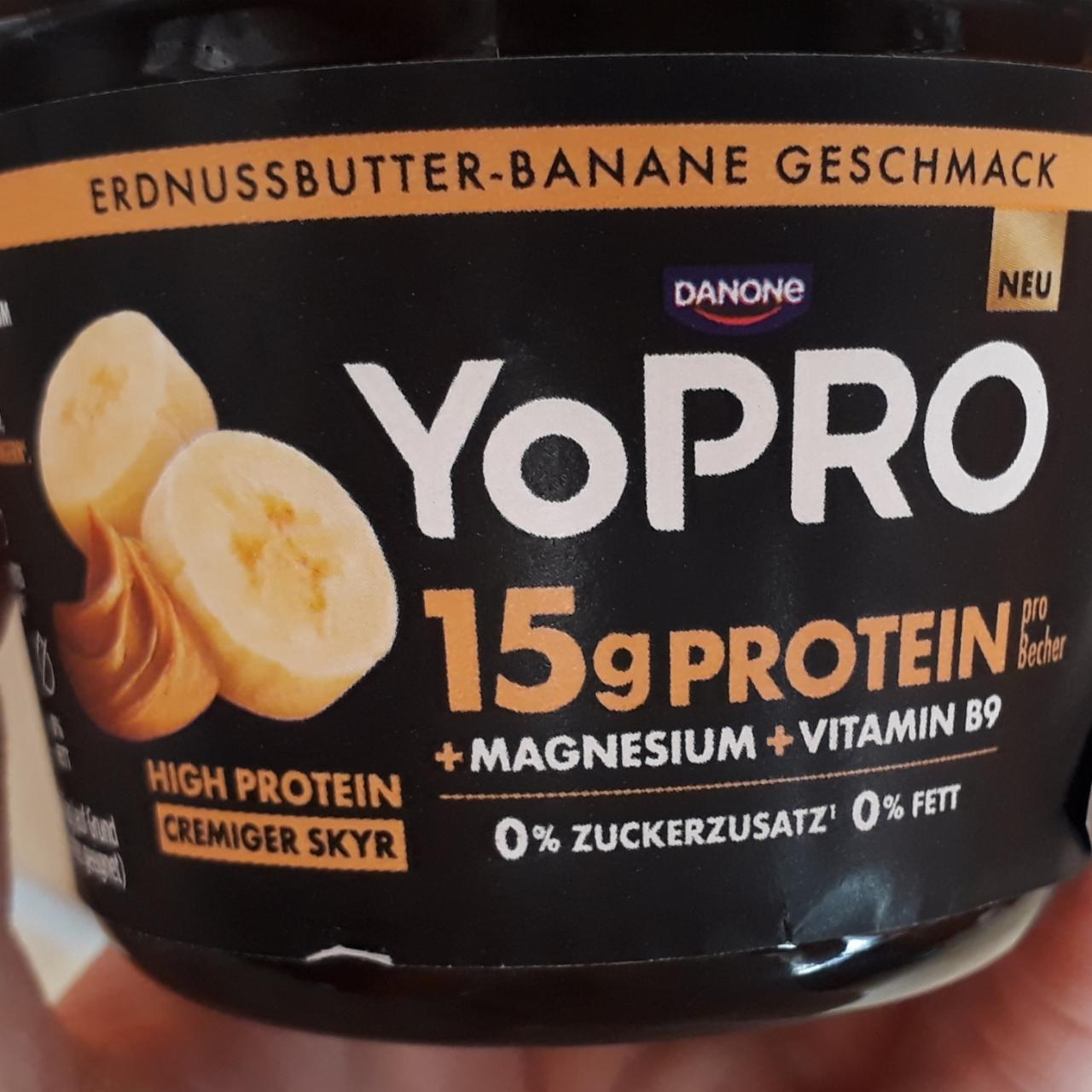 Fotografie - YoPro erdnussbutter-banane geschmack Danone