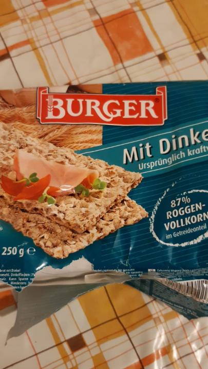 Fotografie - Knäckebrot Bürger mit dinkel