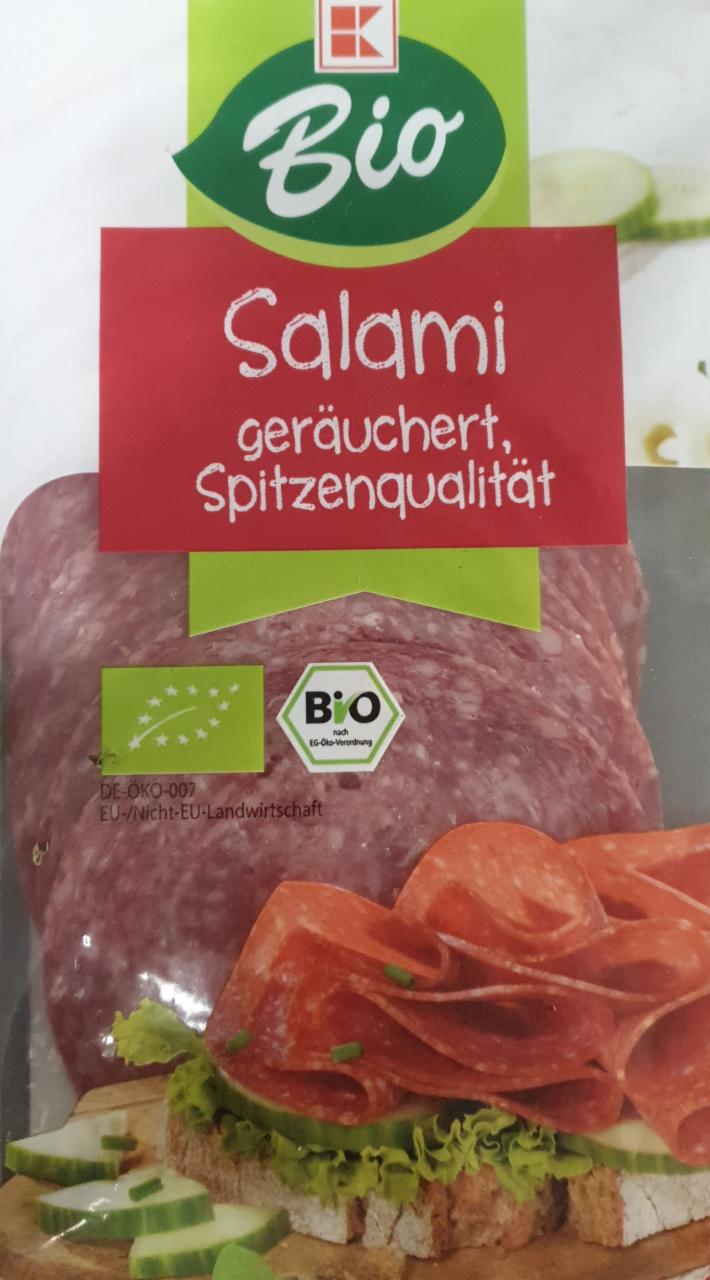 Fotografie - Bio Salami gerauchert K-Bio