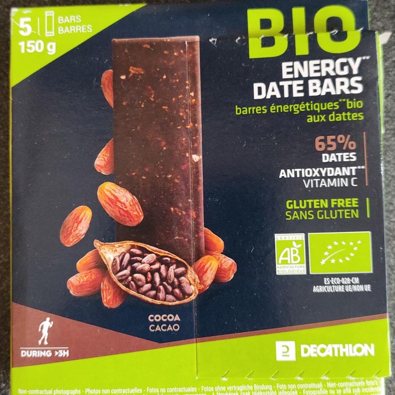 Fotografie - bio energy date bars Decathlon