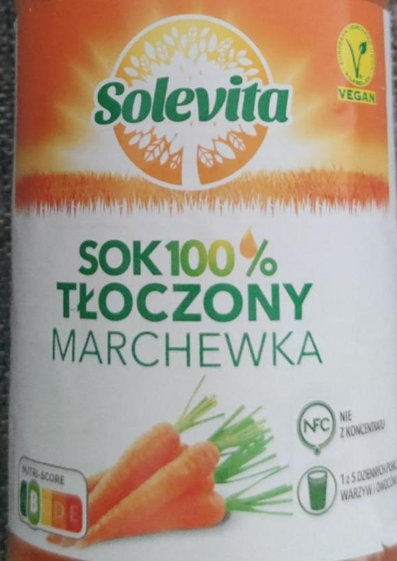 Fotografie - Sok 100% tłoczony marchewka Solevita