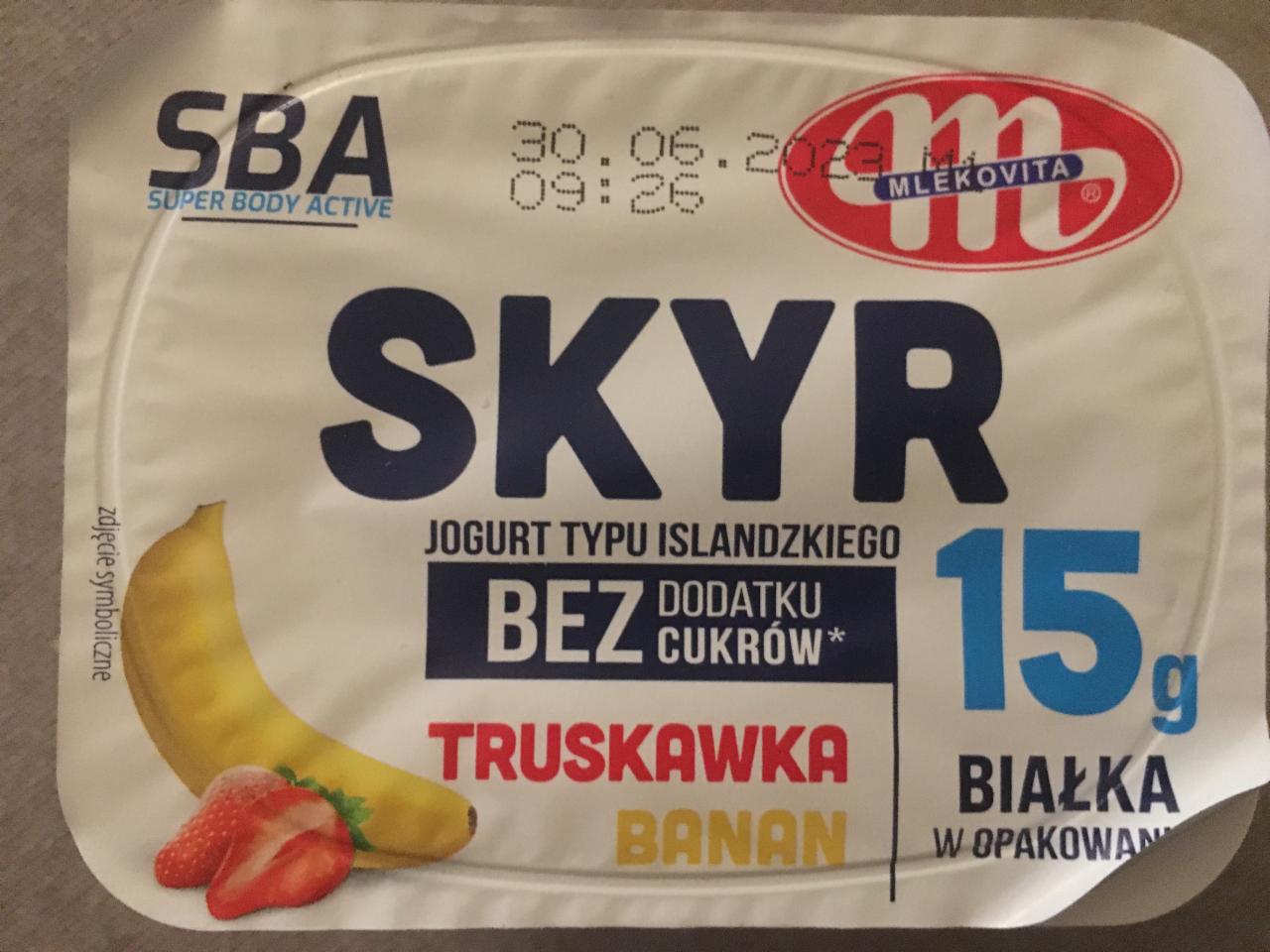 Fotografie - Skyr truskawka banan Mlekovita