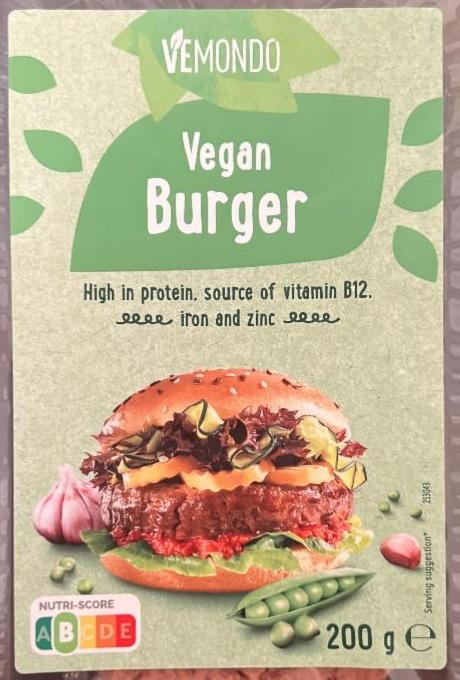 Fotografie - Vegan Burger Vemondo