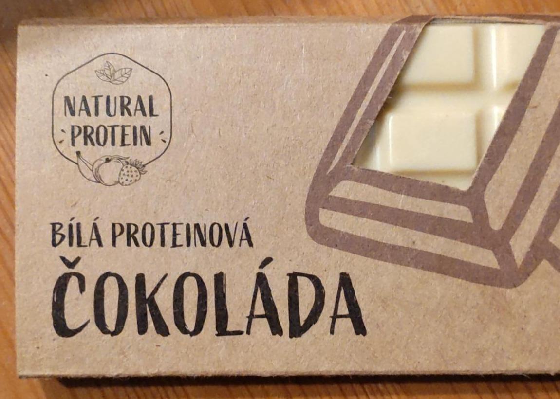 Fotografie - Bílá proteinová čokoláda Natural protein