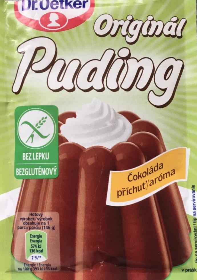 Fotografie - Dr. Oetker Puding čokoládový bez lepku hotový pokrm