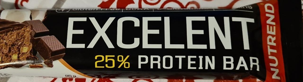 Fotografie - Excelent 25% Protein bar coconut & milk chocolate Nutrend