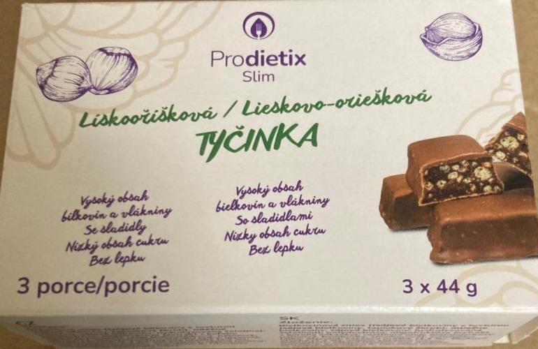 Fotografie - Proteinová lískooříšková tyčinka Prodietix Slim