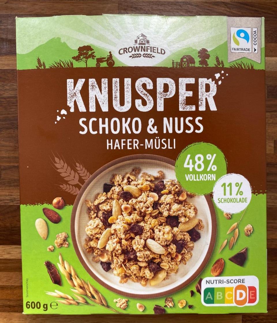 Fotografie - Knusper Schoko & Nuss Hafer-Müsli Crownfield